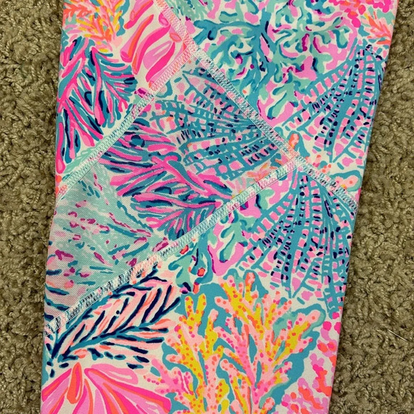 Lilly Pulitzer weekender high rise leggings splash dance sz lg - Picture 10 of 10